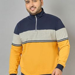 AUSTIVO Men Plus Size Striped Sweatshirt-picture-21