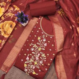 Maroosh Embroidered Unstitched Dress Material-image-15
