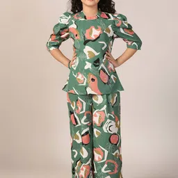 BAESD Girls Printed Top with Trousers Clothing Set-picture-22
