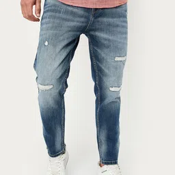 max Men Mildly Distressed Heavy Fade Jeans-picture-0