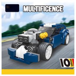 NEGOCIO 10 in 1, ransforming Building Blocks, Working Car, Building Set, Mini Car for kids- PACK OF 1- COLOR MAY VARY image 5