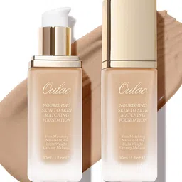 Oulac Nourishing Skin To Skin Matching Foundation - 30 ml - Golden Natural - N10-14