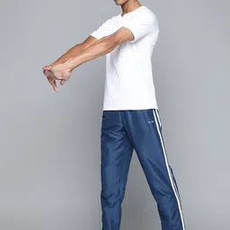 Alcis Men Blue & White Striped Track Pants-image-58