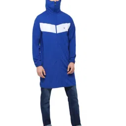 Allen Solly Blue Regular Fit Color Block Hooded Jacket-image-75