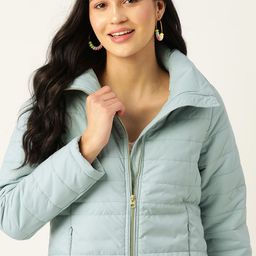 DressBerry Mock Collar Padded Jacket-image-33