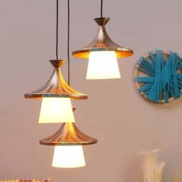 DecorativeRay Yellow & Gold Aluminium Hanging Light - Set of 1-image-117