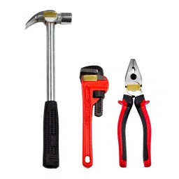 GLOBUS 923 Hand Tool (8" Pipe Wrench Americam Model, 8" Plier, 1/2 Lbs Hammer) (Set Of 3 Pcs)-11