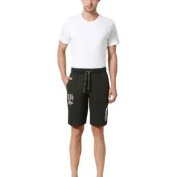 Van Heusen Sport Regular Fit Zipper Pocket Ultra Soft Printed Knit Shorts - Moss Green-picture-32