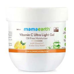 Mamaearth Vitamin C & Aloe Vera Ultra Light Gel Oil-Free Moisturizer - 200 ml-image-1