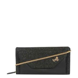 Baggit Black Textured Zip Around Wallet for Women-image-94