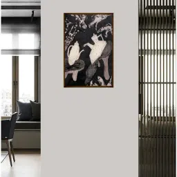The Art House Abstract Multicolor Canvas Painting-image-47