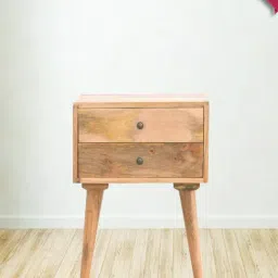 Artisan Furniture Solid Brown Mango Wood Side Table-image-23