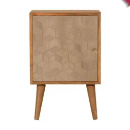 Artisan Furniture Solid Brown Mango Wood Side Table-image-42