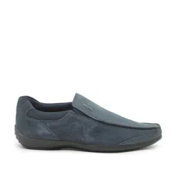 Woodland Men's Navy Casual Loafers-image-12
