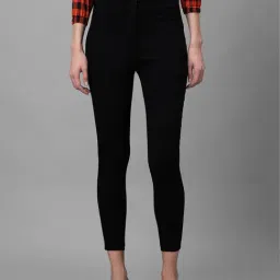 Globus Black Skinny Fit High Rise Trousers-44