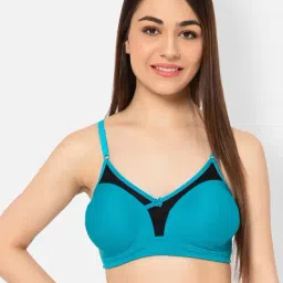 Clovia Teal Full Coverage T-Shirt Bra-image-63