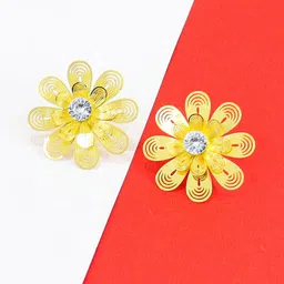 VAGHBHATT Floral Studs Earrings-image-48