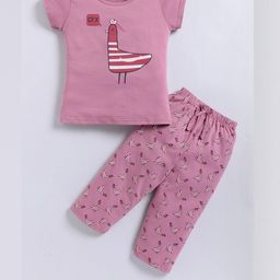 GEMINI Girls Pink Printed Night Suit-picture-20