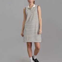TOMMY HILFIGER Beige Stripes Dress-picture-24