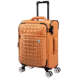 it luggage Reptilian Tan 8 Wheels Small Soft Cabin Trolley Bag-image-7