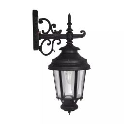 Fos Lighting Crinkle Black Outdoor Wall Sconce - 686-Arm-OW1-20