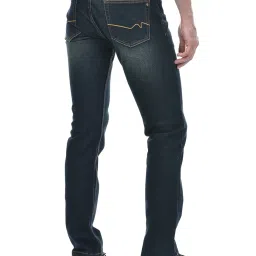 Numero Uno Dark Blue Tapered Fit Distressed Jeans image 2