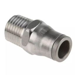 Legris LF3800 Series Straight Threaded Adaptor NPT 1/4 Male to Push In 8 mm Threaded-to-Tube Connection Style, 3805 08 14-picture-39