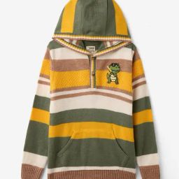 The Souled Store Boys Yellow Cotton Graphic Hoodie-image-52