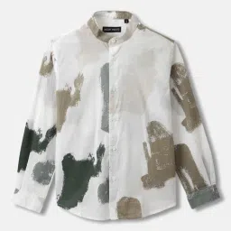 Antony Morato Boys Multicolor Cotton Printed Full Sleeves Shirt-image-26