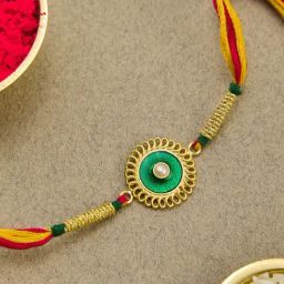 Fabindia Women Multi Solid Rakhi with Tie-Up Closure-image-9