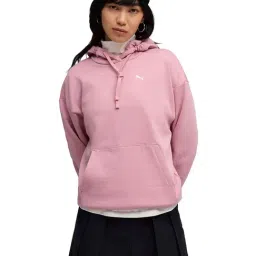 Puma Pink Cotton Solid Hoodie-picture-36