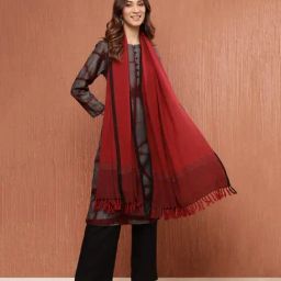 Fabindia RedSolidDupatta-image-43