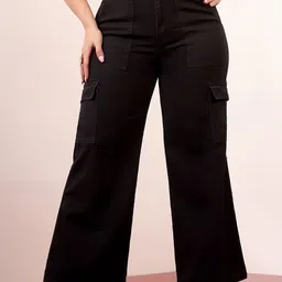 Miss Chase A+ Women Wide Leg High-Rise Stretchable Jeans-image-83