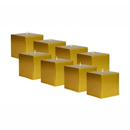 atorakushon Gold-Toned 8 pieces Pillar Candle-5