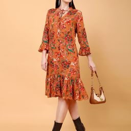 Tamiska By Narendra Kumar Women Floral Printed Dress-picture-55