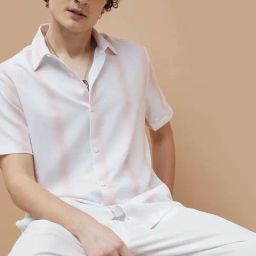 Forca By Lifestyle White Regular Fit Striped Shirts-picture-23