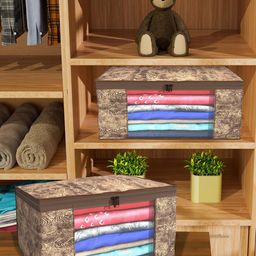 Kuber Industries Brown Set of 4 Regular Drawer Organiser Organisers-43