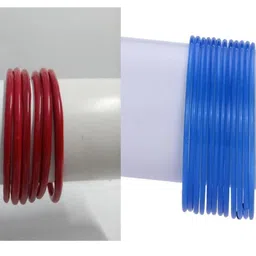 SOMIL Set Of 18 Red Antique Alloy Bangles-image-30
