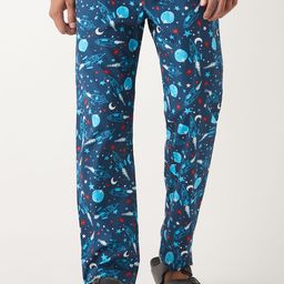 Bewakoof Men's Blue All Over Printed Pyjamas-image-0