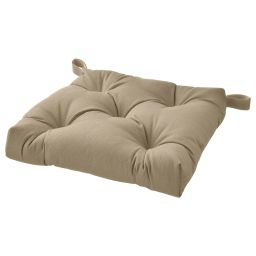 ikea malinda Chair cushion, beige, 40/35x38x7 cm-picture-30