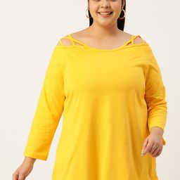 theRebelinme Plus Size Off-Shoulder Solid Cotton Longline Top-51