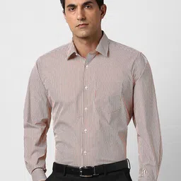 Van Heusen Men Spread Collar Vertical Striped Formal Shirt-picture-25
