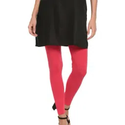 Go Colors Pink Mid Rise Leggings-image-64