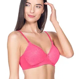 Amante Neon Pink Non Wired Padded T-Shirt Bra-picture-41