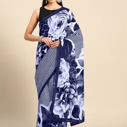 BUTA BUTI Floral Printed Pure Cotton Saree-image-45