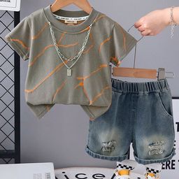 INCLUD Boys Printed T-shirt with Shorts-78