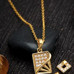 DIVASTRI Gold-Toned Brass Necklace-image-98