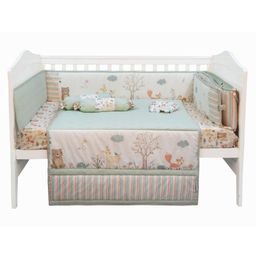 Abracadabra Woodland Friends Baby Bedding Set of 6 Pieces - Multicolor-11