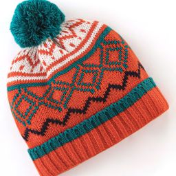 Babyhug Woollen Acrylic Knit Cap With Pom Pom Orange  & Green  - Diameter 12 cm-image-32