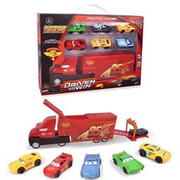 YAMAMA Cars Theme 6 in 1 Big Unbreakable Cars with Transport Truck for Kids Pack of 6 - Multicolor-image-34